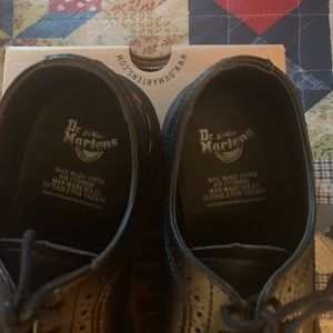 A pair of Dr. Marten shoes